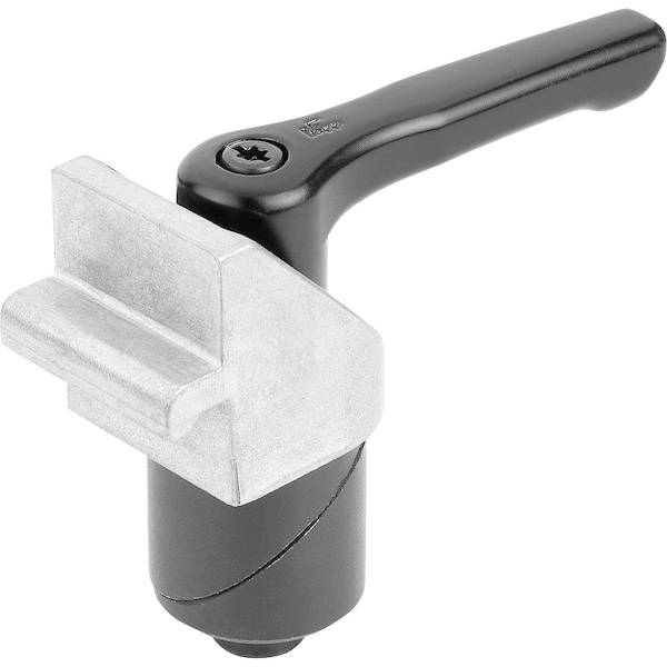 Clamping Pin With Clamping Angle, D=28, Steel Black Oxidized